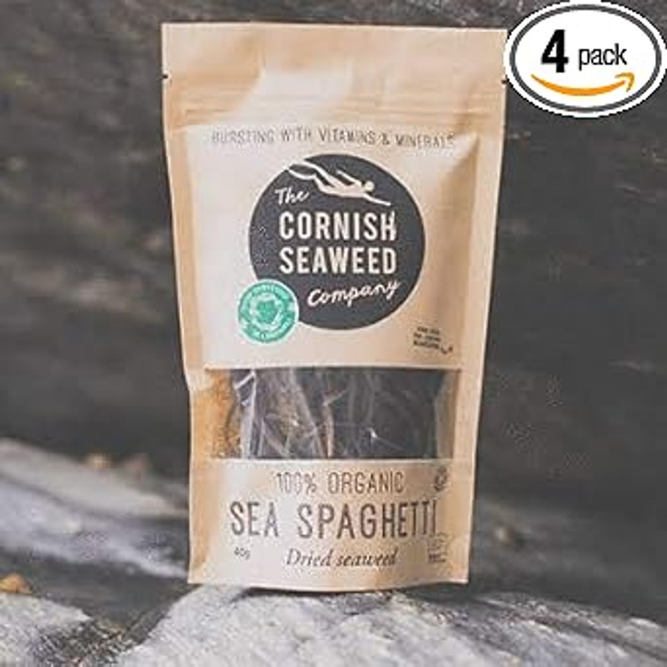 CORNISH SEAWEED COMPANY | Organic Sea Spaghetti | 4 x 40g (UK)