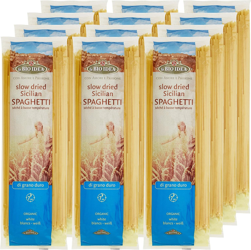 La Bio Idea Organic Whole Wheat Spaghetti 500 g (Pack of 12)