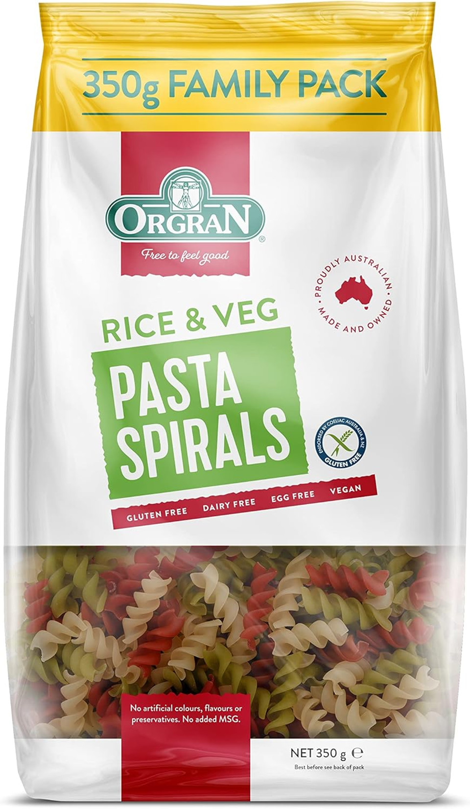 Orgran - Vegetable Rice Spirals, 350g