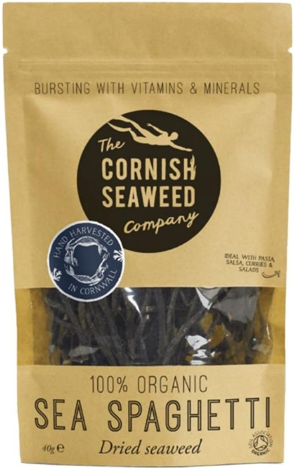 Organic Sea Spaghetti 40g by The Cornish Seaweed Company