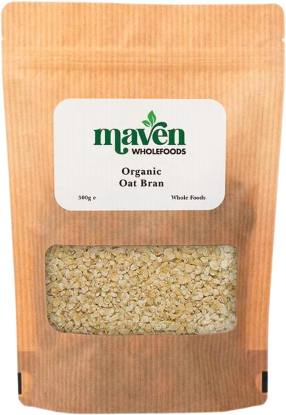 Maven Wholefoods Organic Oat Bran 5kg | GMO Free | Vegan | Natural | Source of Protien | High Fibre | No Additives | Suitable for Vegetarian | Easy to Cook | Packed Fresh in Resealable Bags