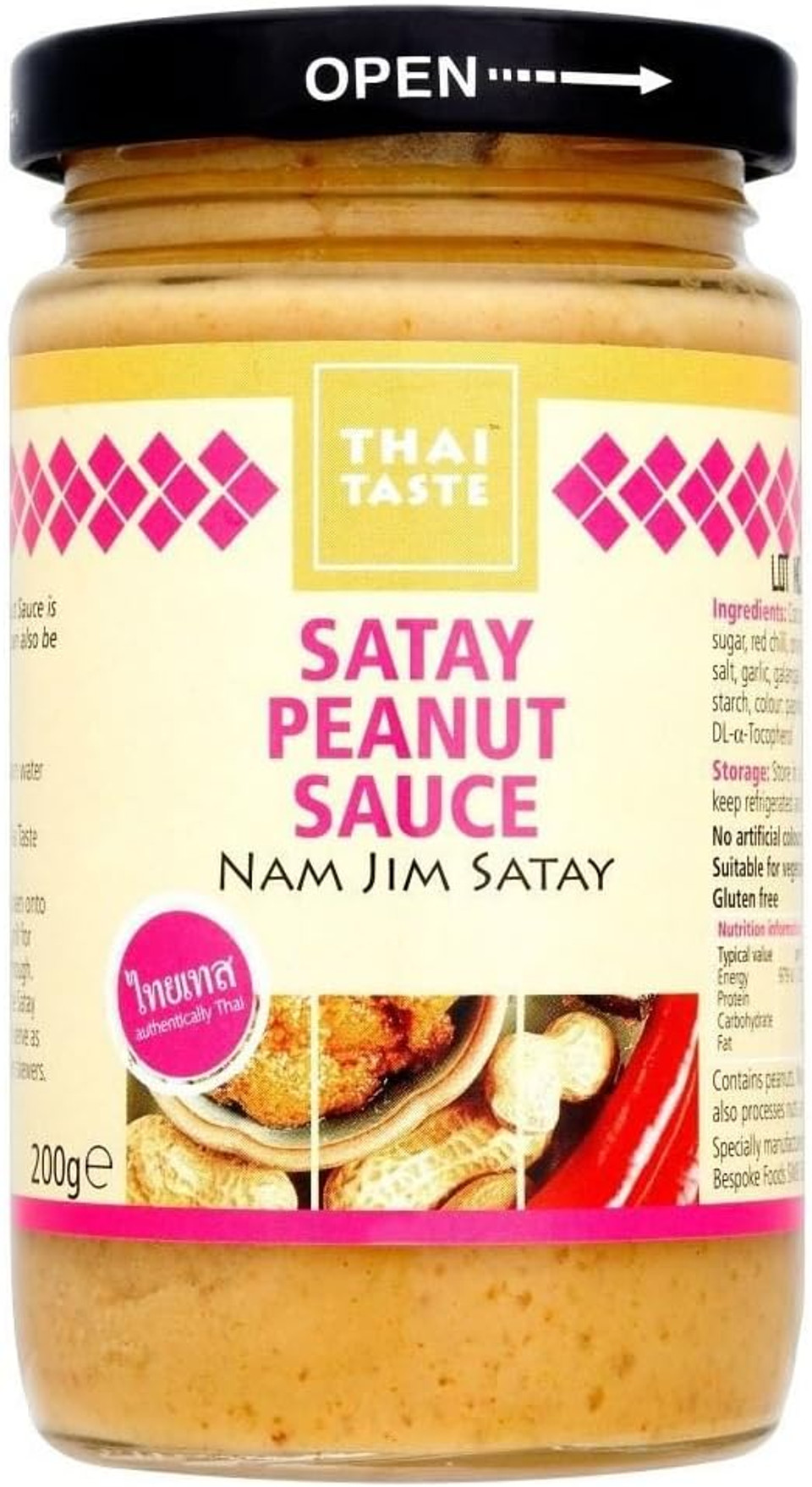 Thai Taste Satay Peanut Sauce (200g) - Pack of 2