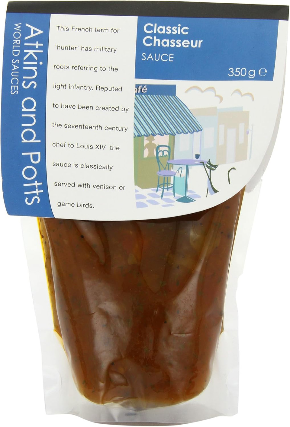 Atkins and Potts Chasseur Sauce 350 g (Pack of 6)