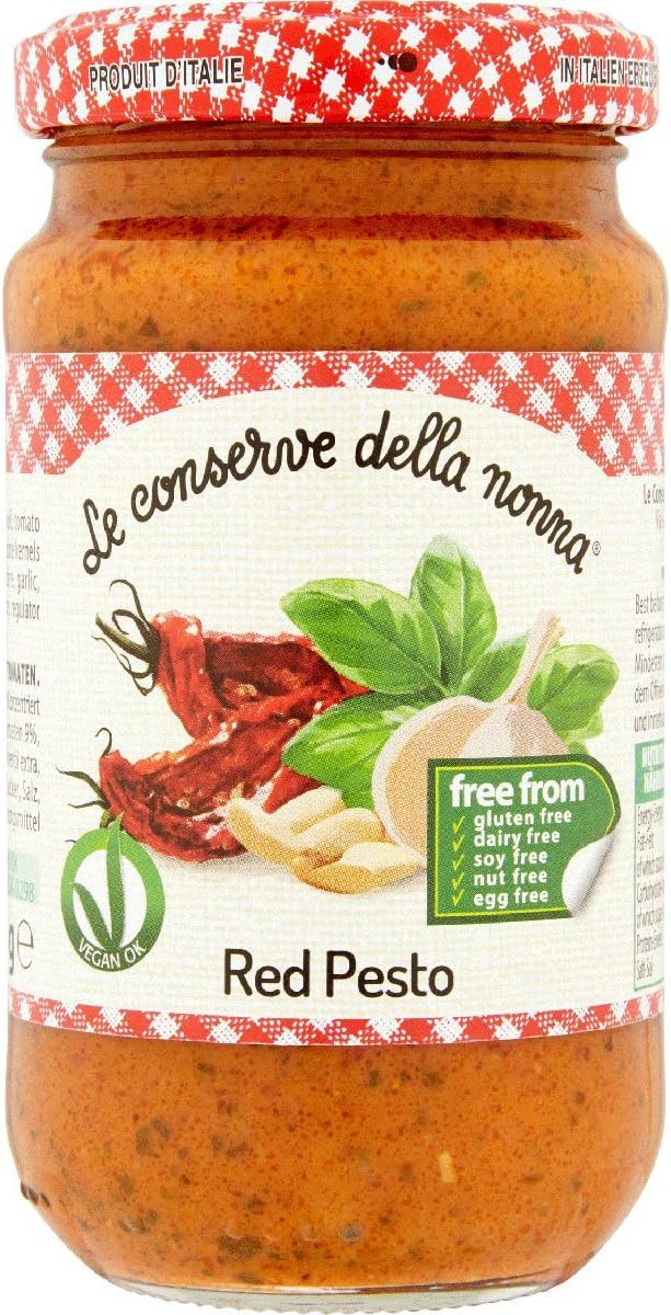 Le Conserve Della Nonna LBV Red Pesto Sauce 185g (Pack of 2)