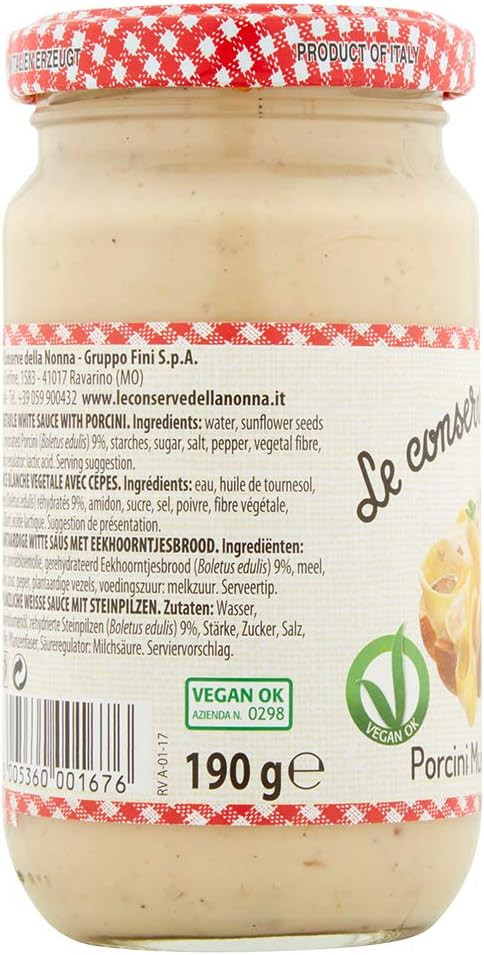 Le Conserve della Nonna Le Conserve Dn Vegan Porcini Mushroom Sauce [190g]