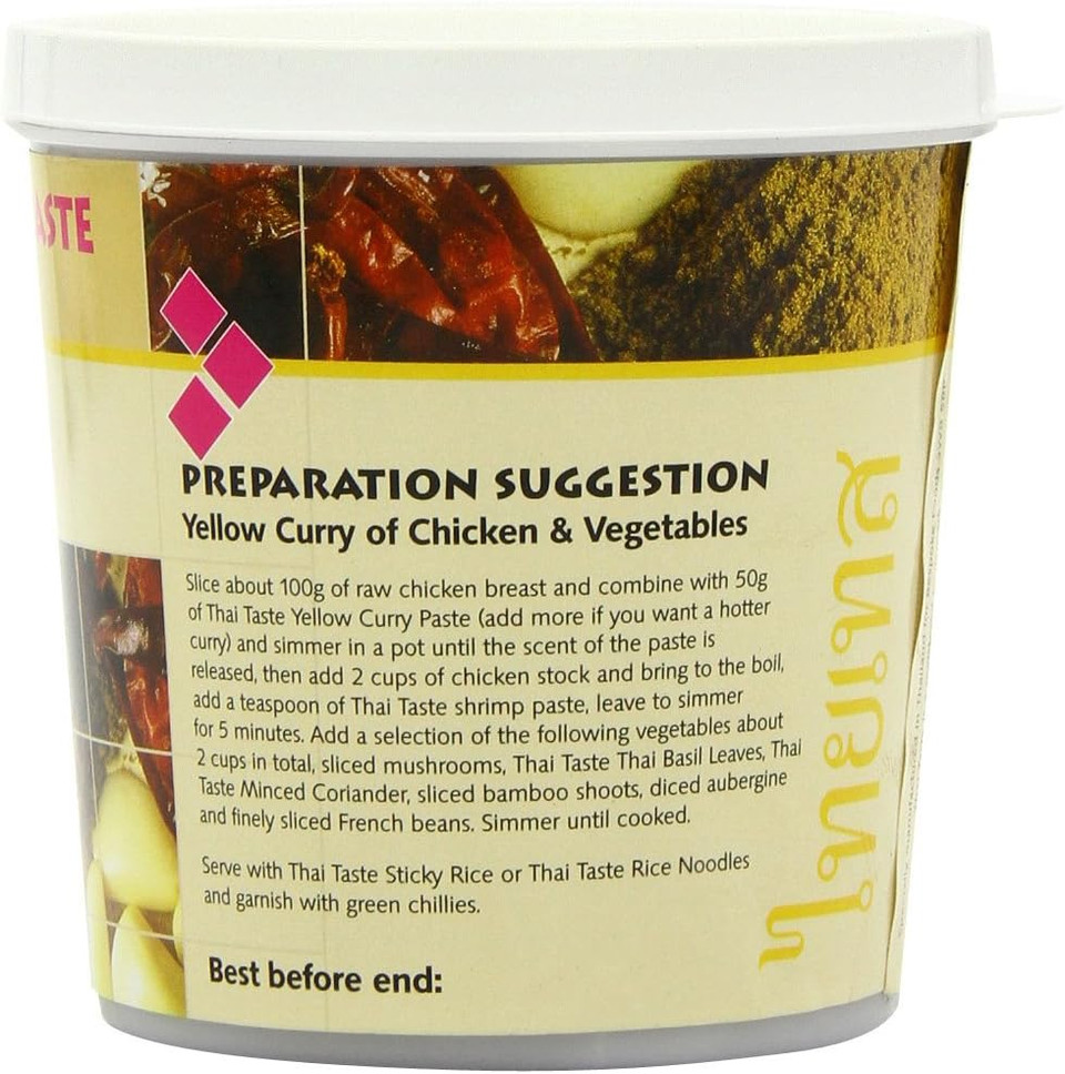 Thai Taste Yellow Curry Paste in Tub 400 g (Pack of 3)