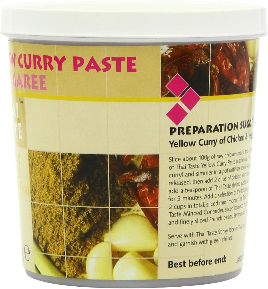 Thai Taste Yellow Curry Paste in Tub 400 g (Pack of 3)