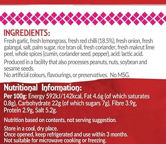 Thai Taste Red Curry Paste in Tub, 400g