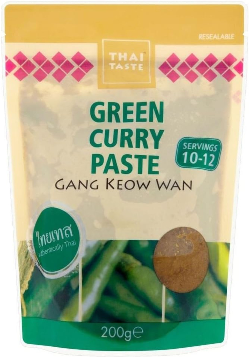 Thai Taste Green Curry Paste (200g) - Pack of 6