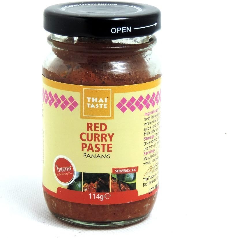 Thai Taste Panang Red Curry Paste 114g (Pack of 6)