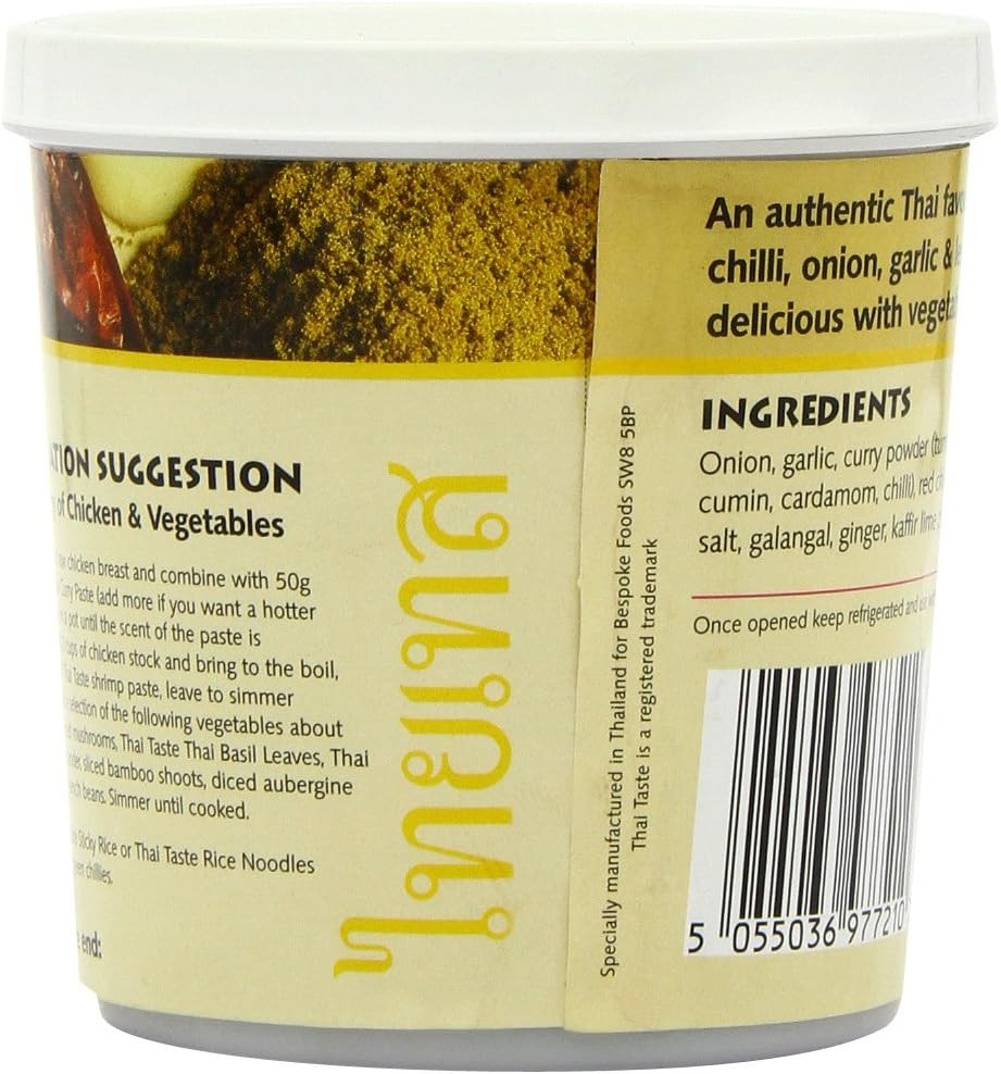 Thai Taste Yellow Curry Paste in Tub 400 g, Pack of 1