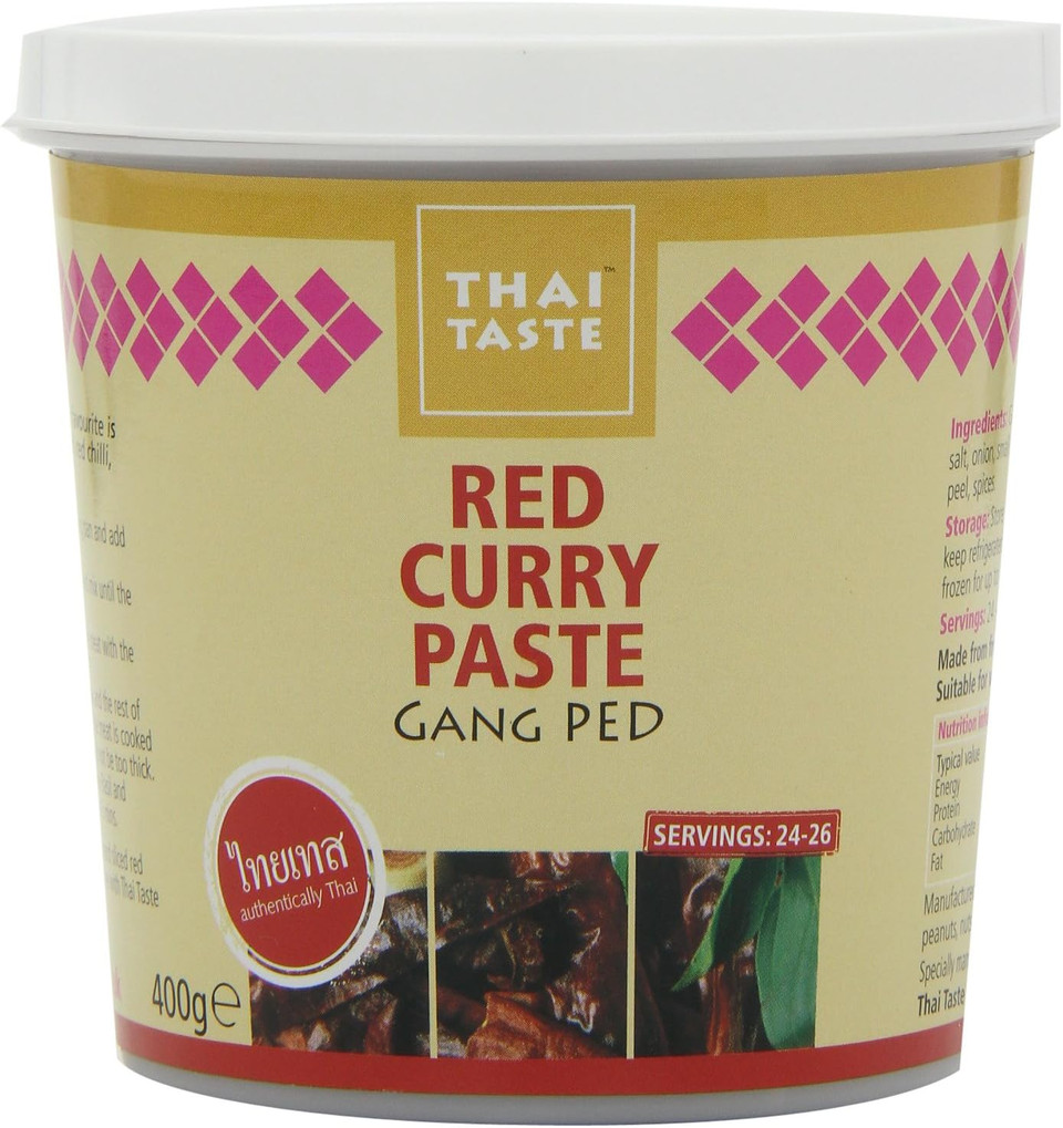 Thai Taste Red Curry Paste in Tub (400g)