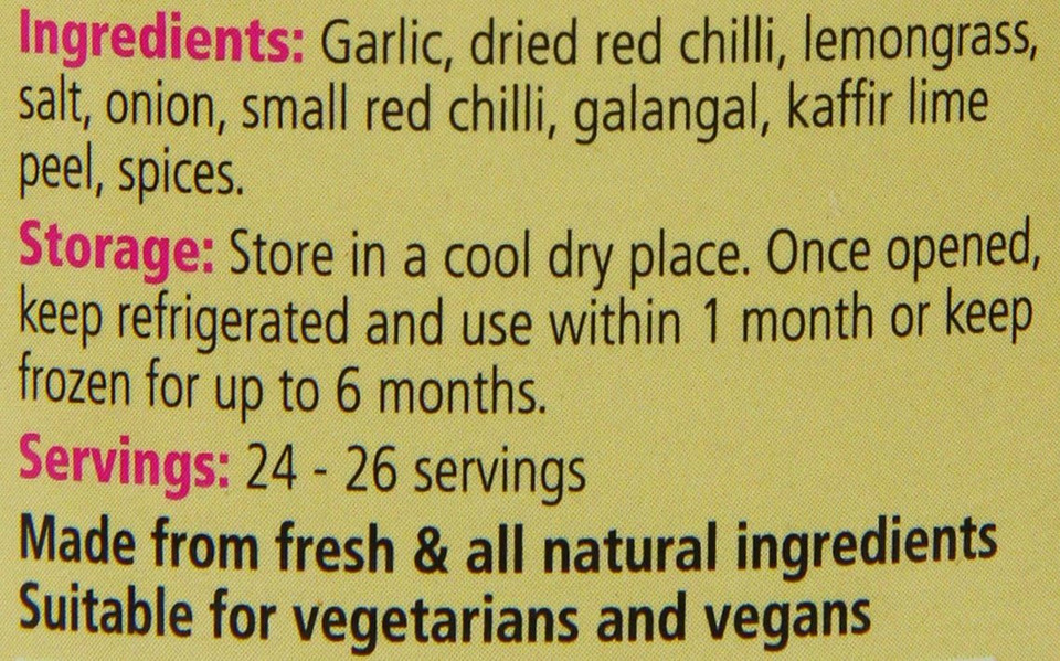 Thai Taste Red Curry Paste in Tub (400g)
