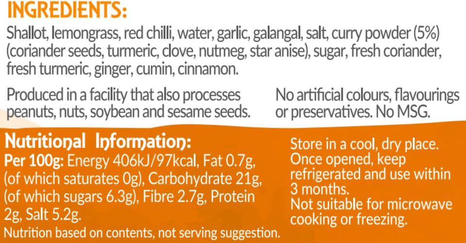 Thai Taste Yellow Curry Paste 114g - Pack of 2