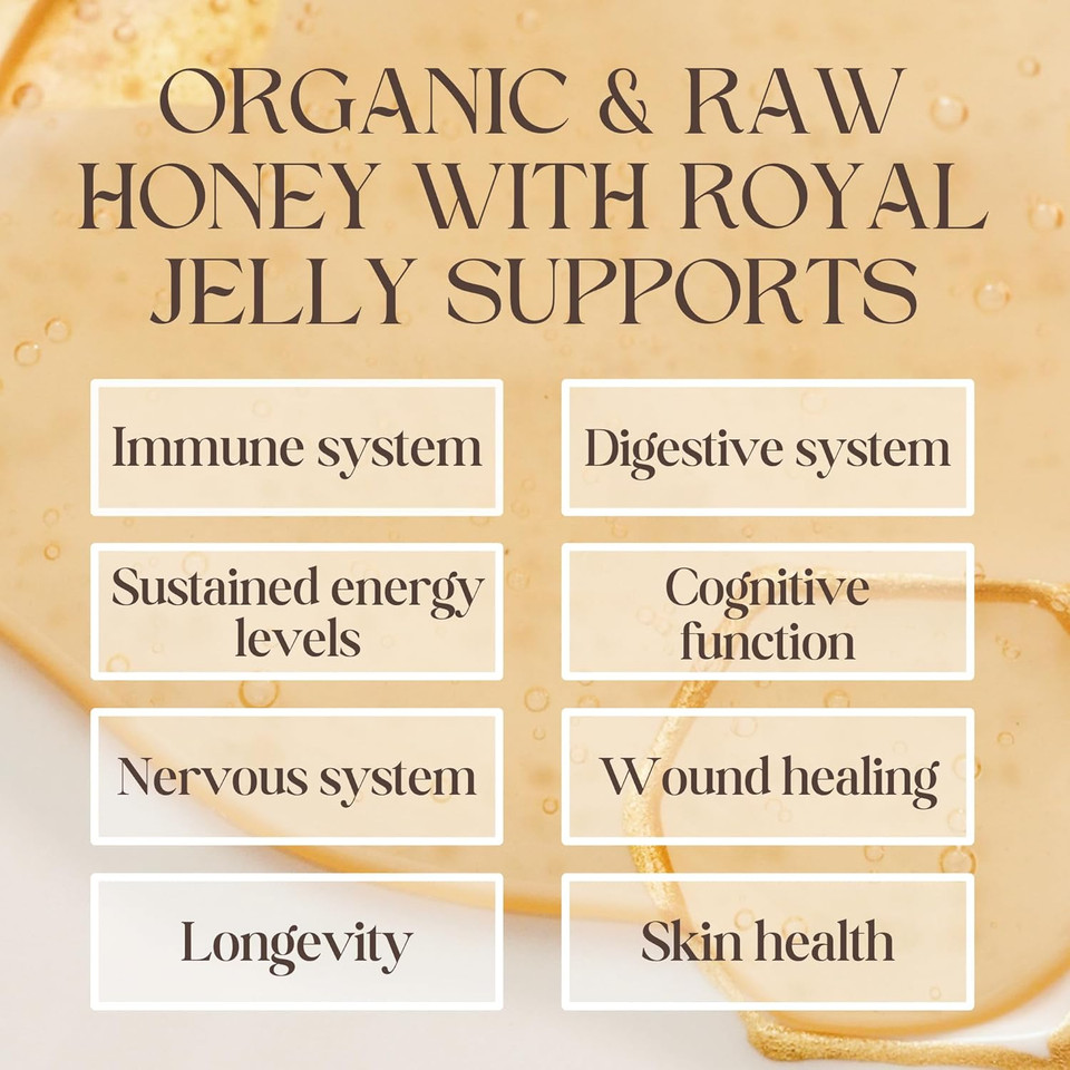 RAW POT - ORGANIC HONEYDEW HONEY WITH PROPOLIS - Natural Raw Pure Unpasteurised Honey Rich in Antioxidants for Immunity Support, Skin, Digestive Health | Smooth and Silky | For Kids And Adults (300g)