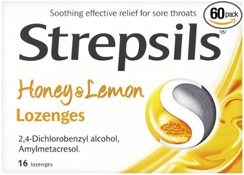 Strepsils Honey & Lemon Lozenges 6x16 Lozenges