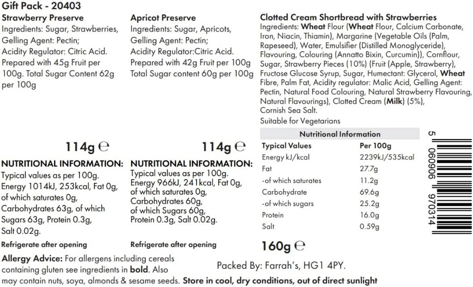 Josh & Jim's - Premium Dessert Preserve Selection, Lemon, Apricot, Blackcurrant, Rich Fruit Content, 3x114g