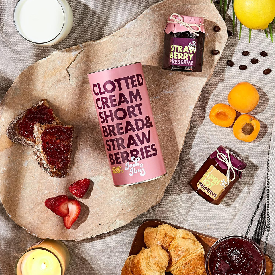 Josh & Jim's - Premium Dessert Preserve Selection, Lemon, Apricot, Blackcurrant, Rich Fruit Content, 3x114g