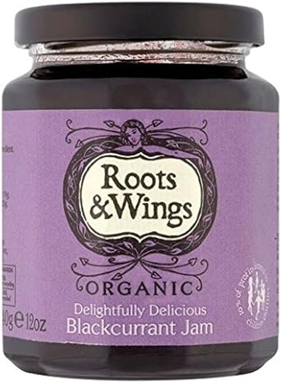 Roots & Wings Organic Blackcurrant Jam 340g