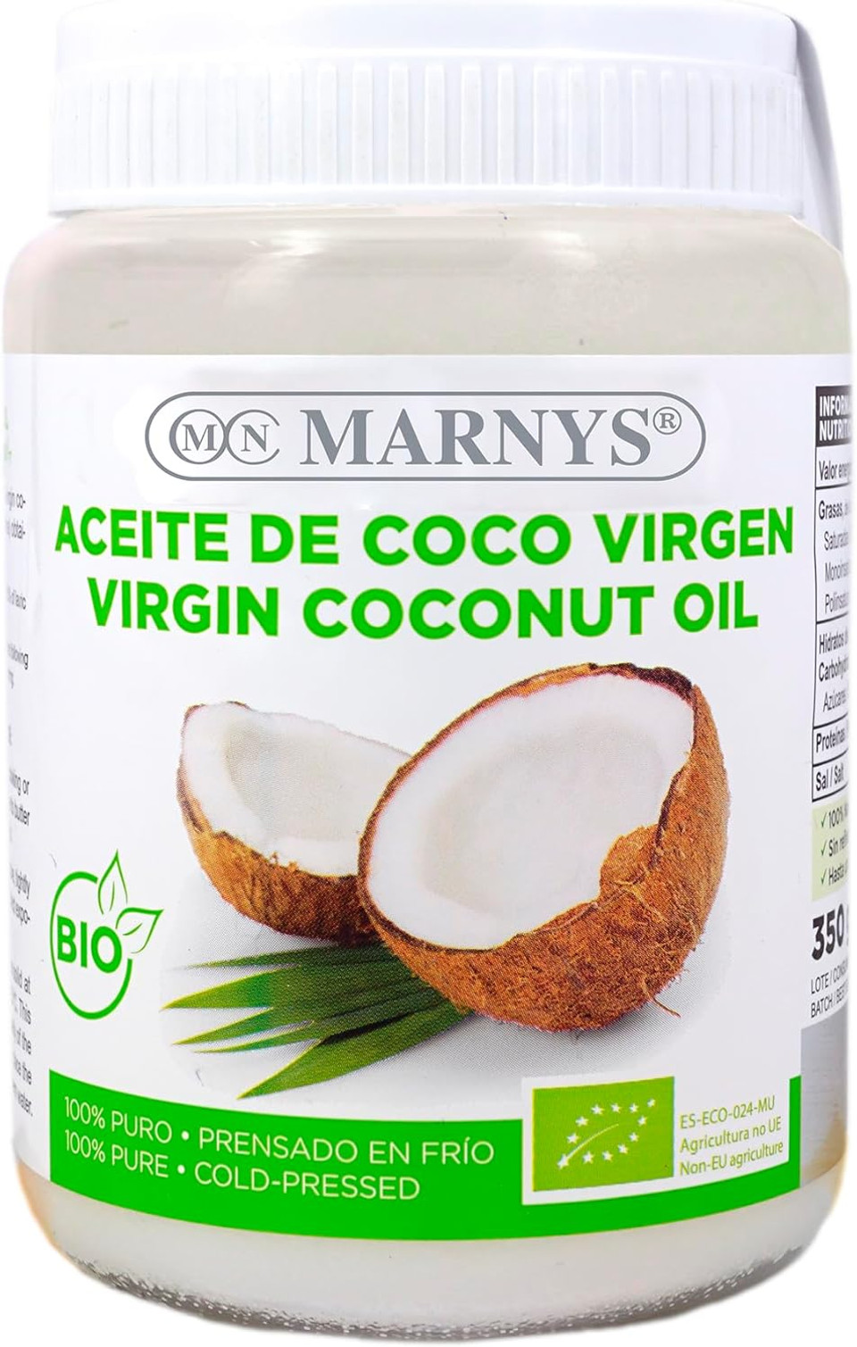 Marnys Aceite De Coco Bio Bote 350g