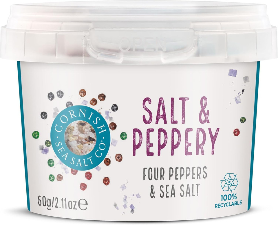 Cornish Sea Salt Tub (1 Pack, Salt & Peppery 60g)