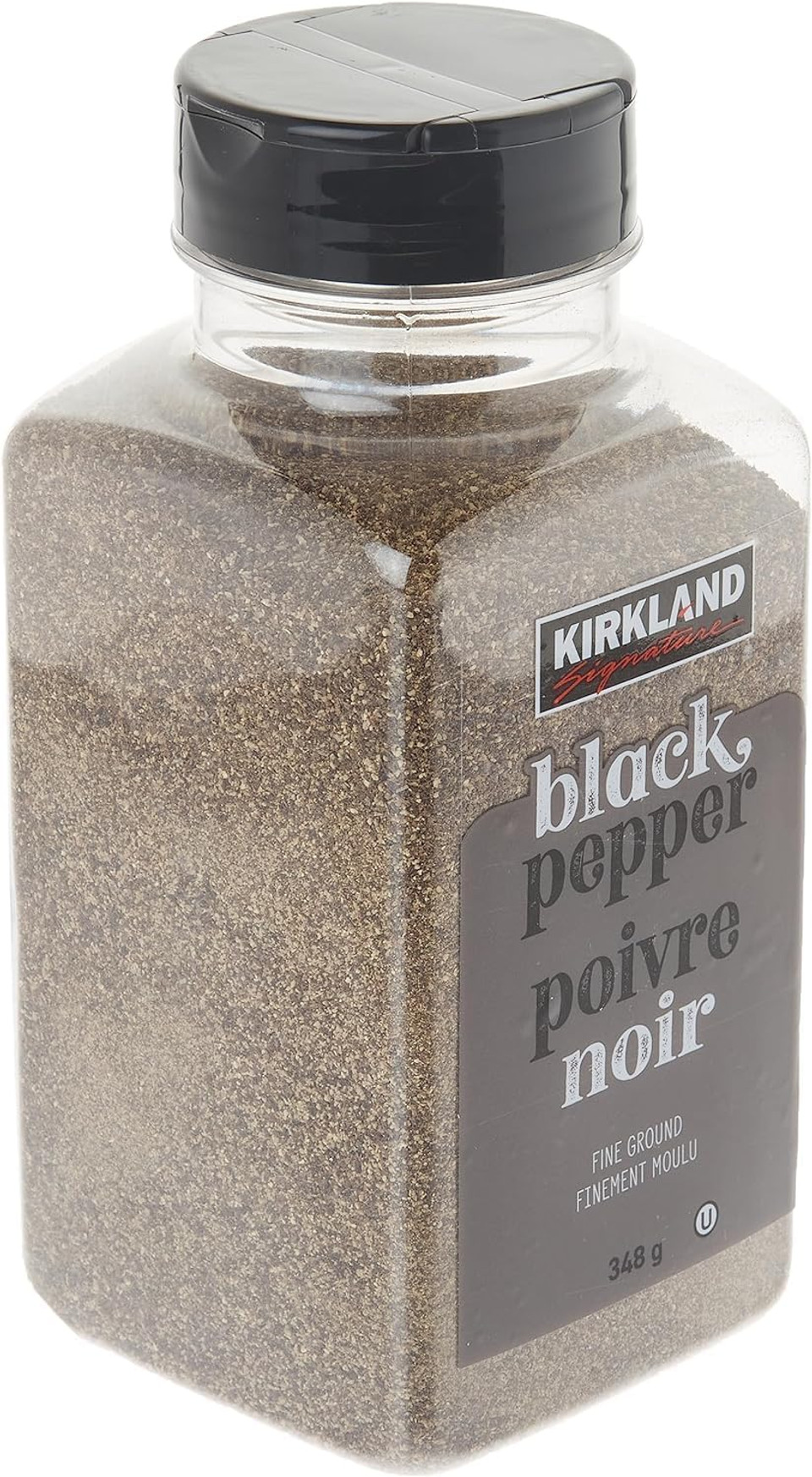 Kirkland Signature Spice Seasoning Dressing Fine Ground Black Pepper Jar 348g