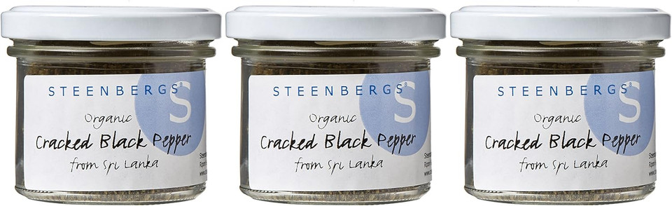 Steenbergs Organic Cracked Black Pepper Standard 47g