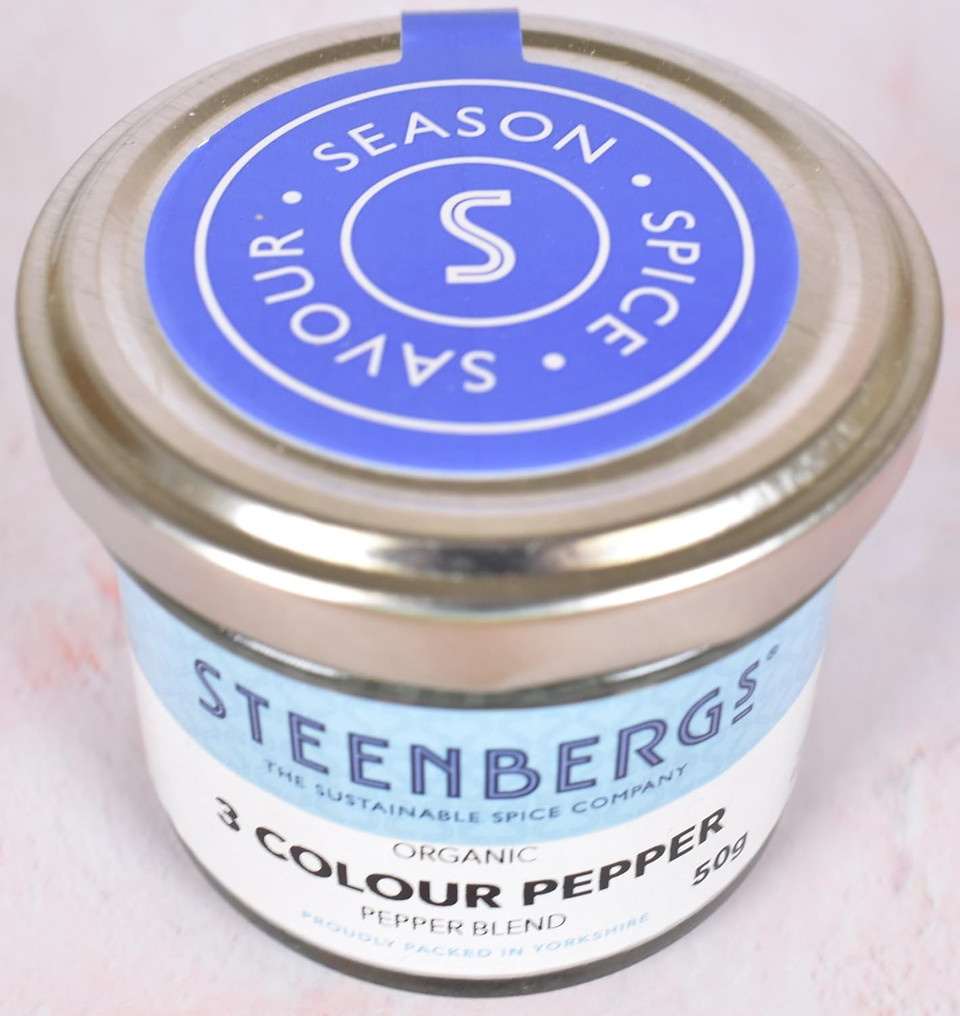 Steenbergs Organic 3 Colour Peppercorn Mix Standard Jar