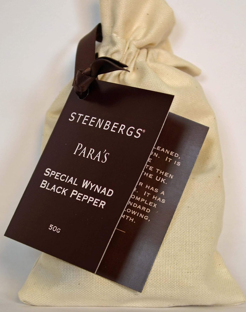 Steenbergs Para's Special Wynad Black Pepper - Calico Bag 50g