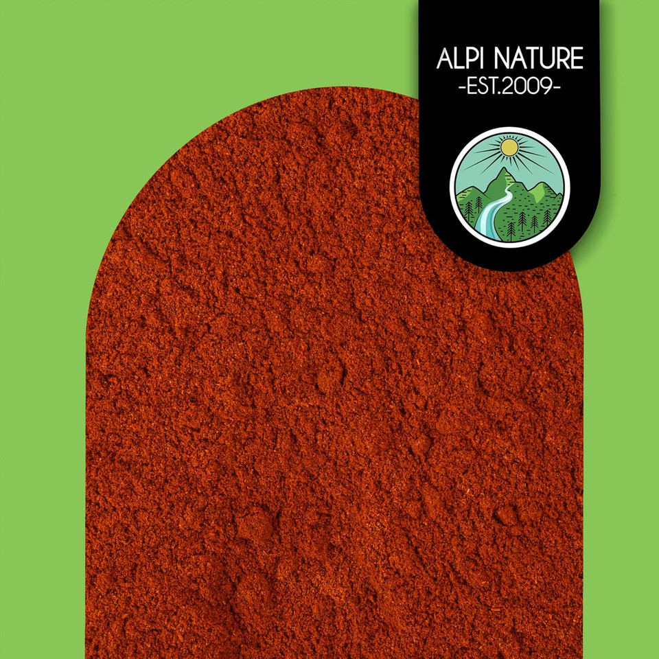Sweet Smoked Paprika Powder 250g 8.8 oz by Alpi Nature, Ground Red Peppers, Mild Smoked Paprika