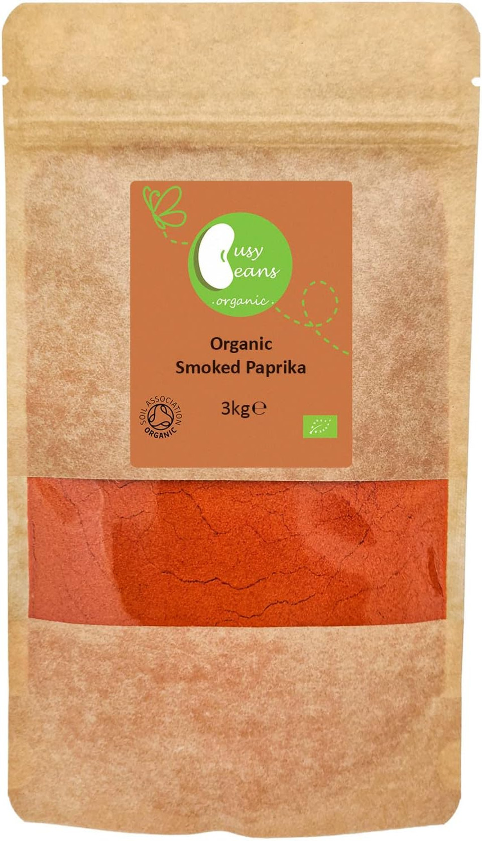 Organic Smoked Paprika - Certified Organic - by Busy Beans Organic (3kg)