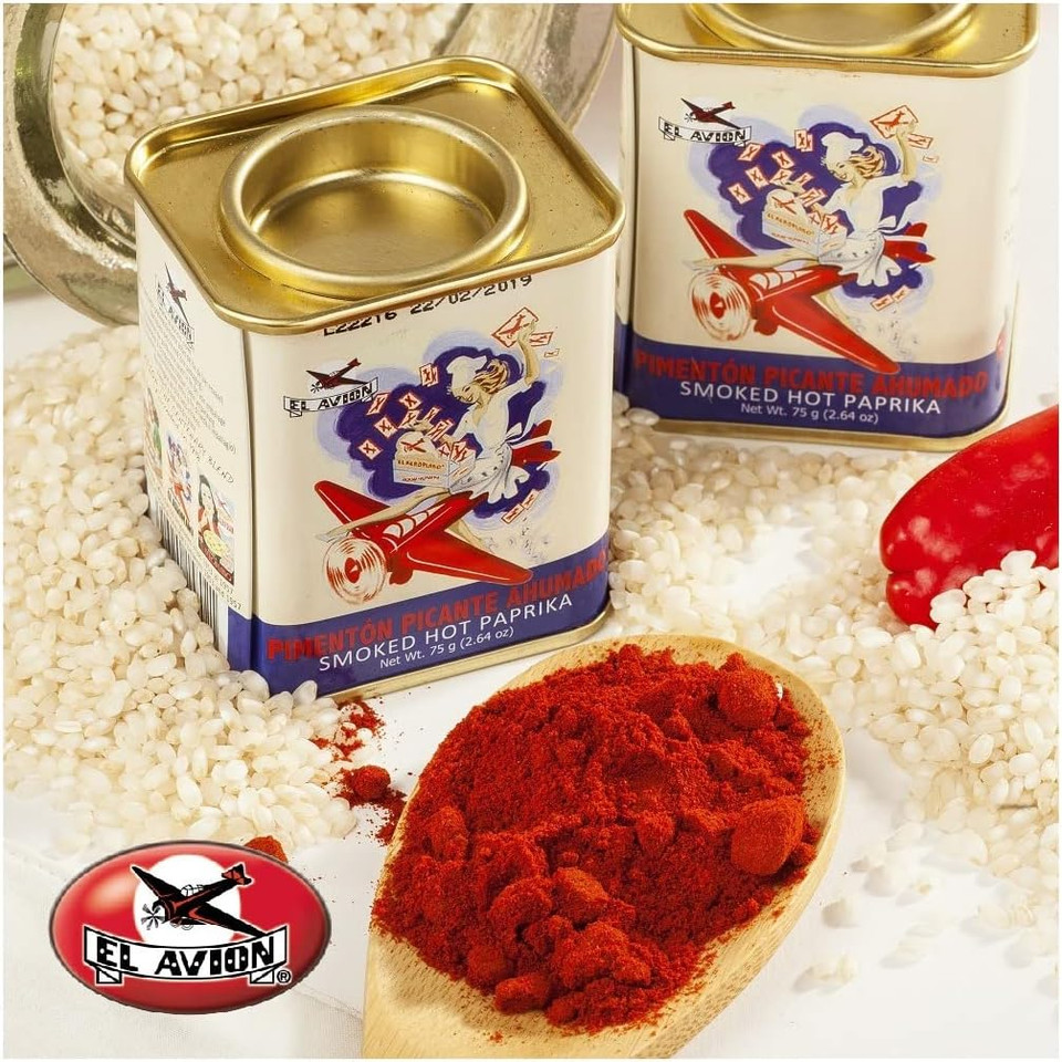 El Avion Vintage Smoked Hot Paprika in Retro Tin (75g)