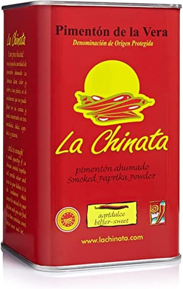 Bitter-Sweet Tin Smoked Paprika Powder "La Chinata" (750 grams Tin)