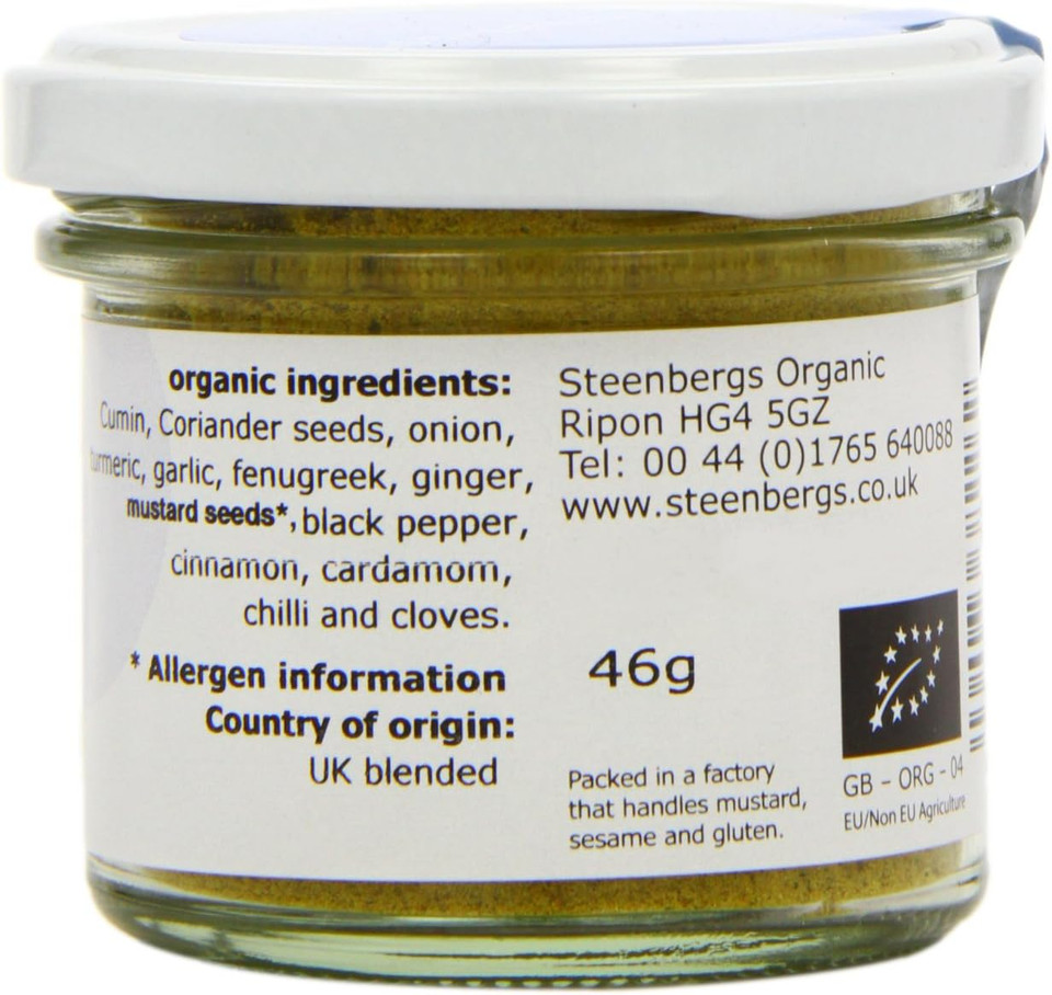 Steenbergs Organic Mild Curry Powder Standard - 46g