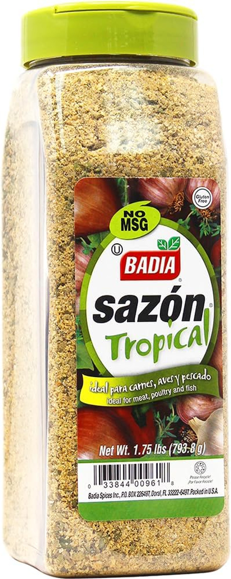 Badia Sazon Tropical Seasoning Catering Size 793.8g (Green)