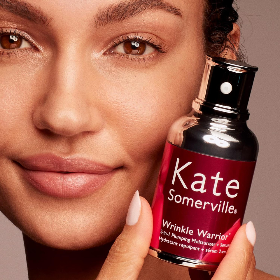 Kate Somerville Wrinkle Warrior | 2-In-1 Plumping Moisturizer + Face Serum | Instantly Hydrates & Smooths Skin