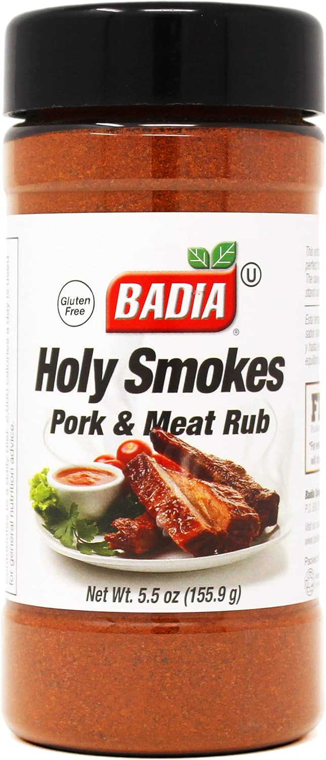 BADIA HOLY Smokes Pork & Meat RUB 155.9g JAR American