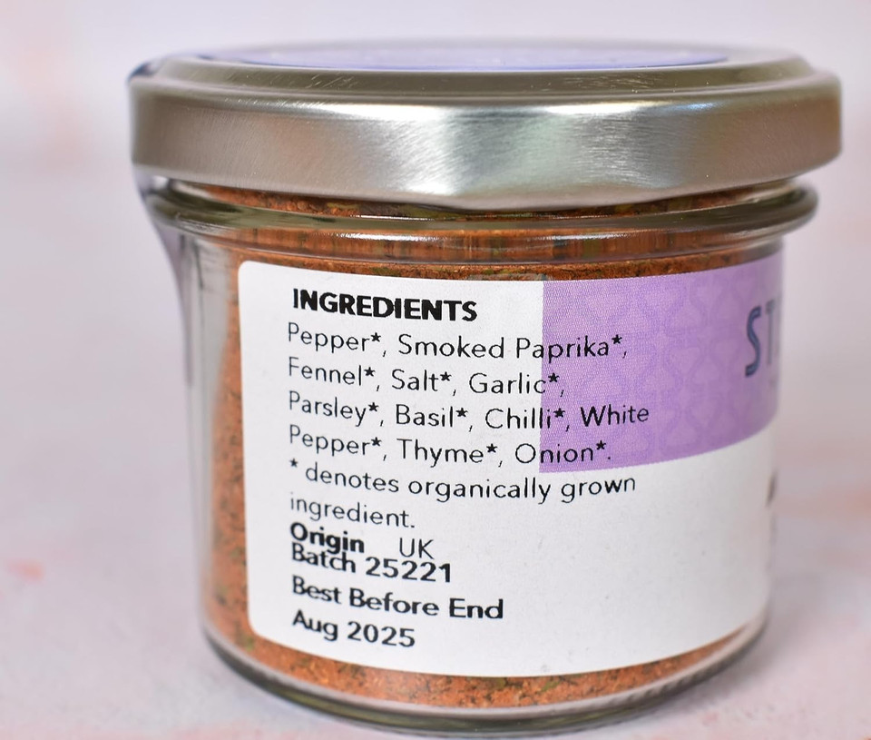 Steenbergs American BBQ/Barbecue seasoning organic standard 50g