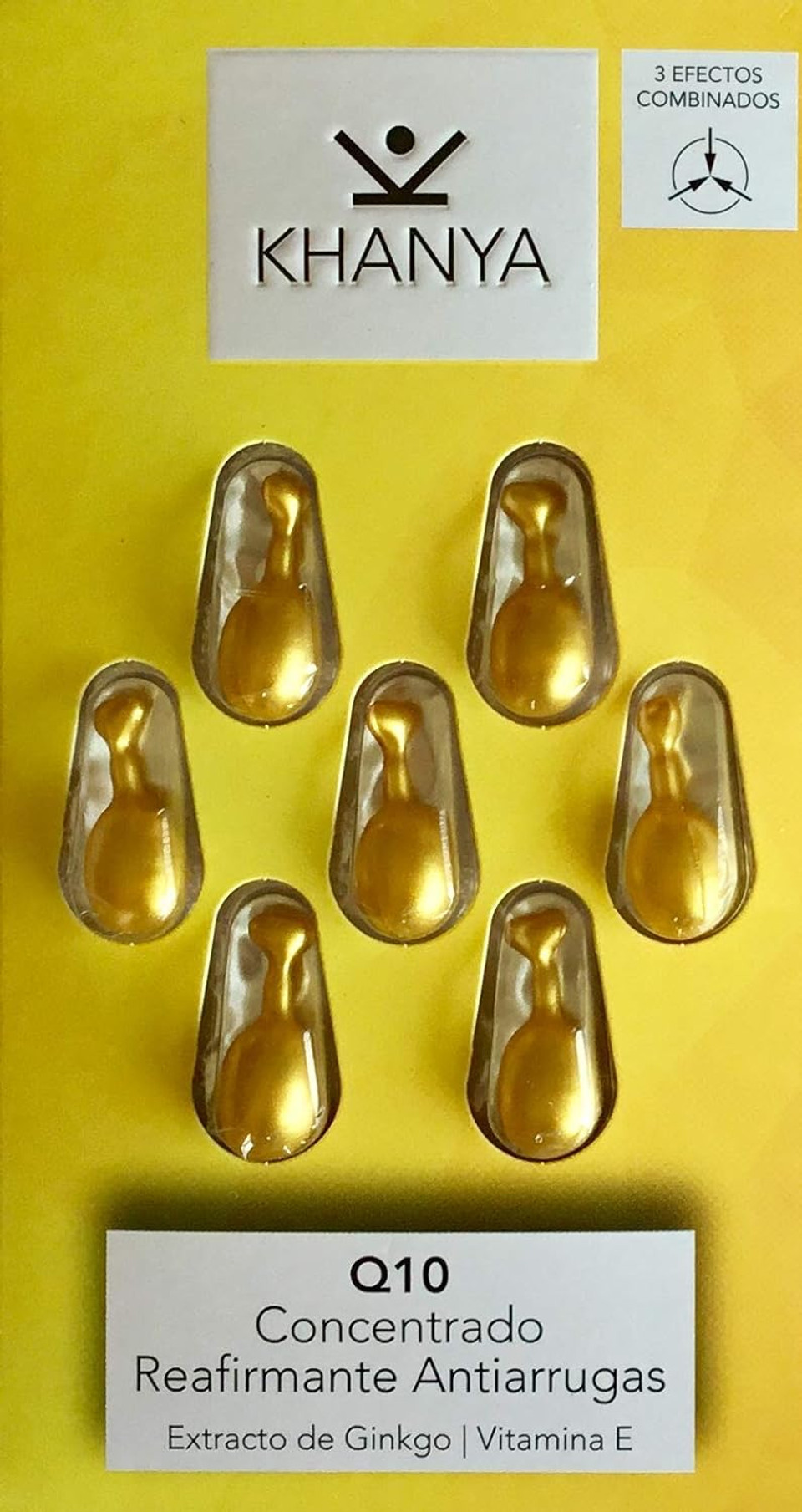 Khanya Q10 Concentrado Reafirmante Antiarrugas Con Extracto De Ginkgo | Vitamina E