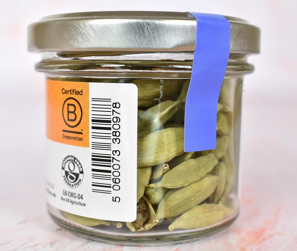 Steenbergs Organic Green Cardamom Pods Standard - 33g