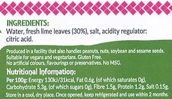 Thai Taste Kaffir Lime Leaves (Bai Makrut) 40g