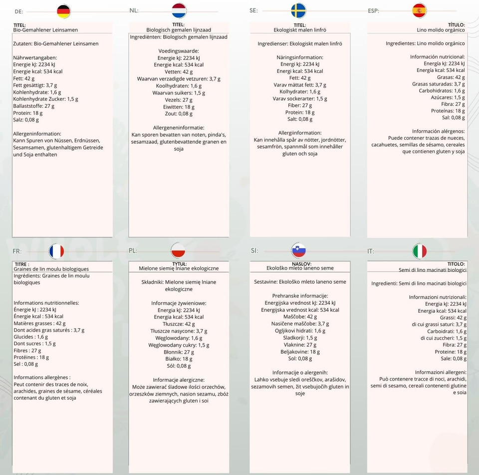 Wholefood Earth Organic Ground Linseed/Flaxseed 2 kg Raw | GMO Free | Vegan | High Fibre | Source of Protein | Certified Organic