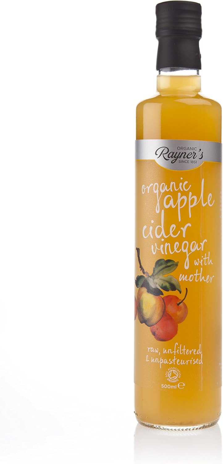Rayners Organic Raw Apple Cider Vinegar with Mother, 500 ml, Pack of 3