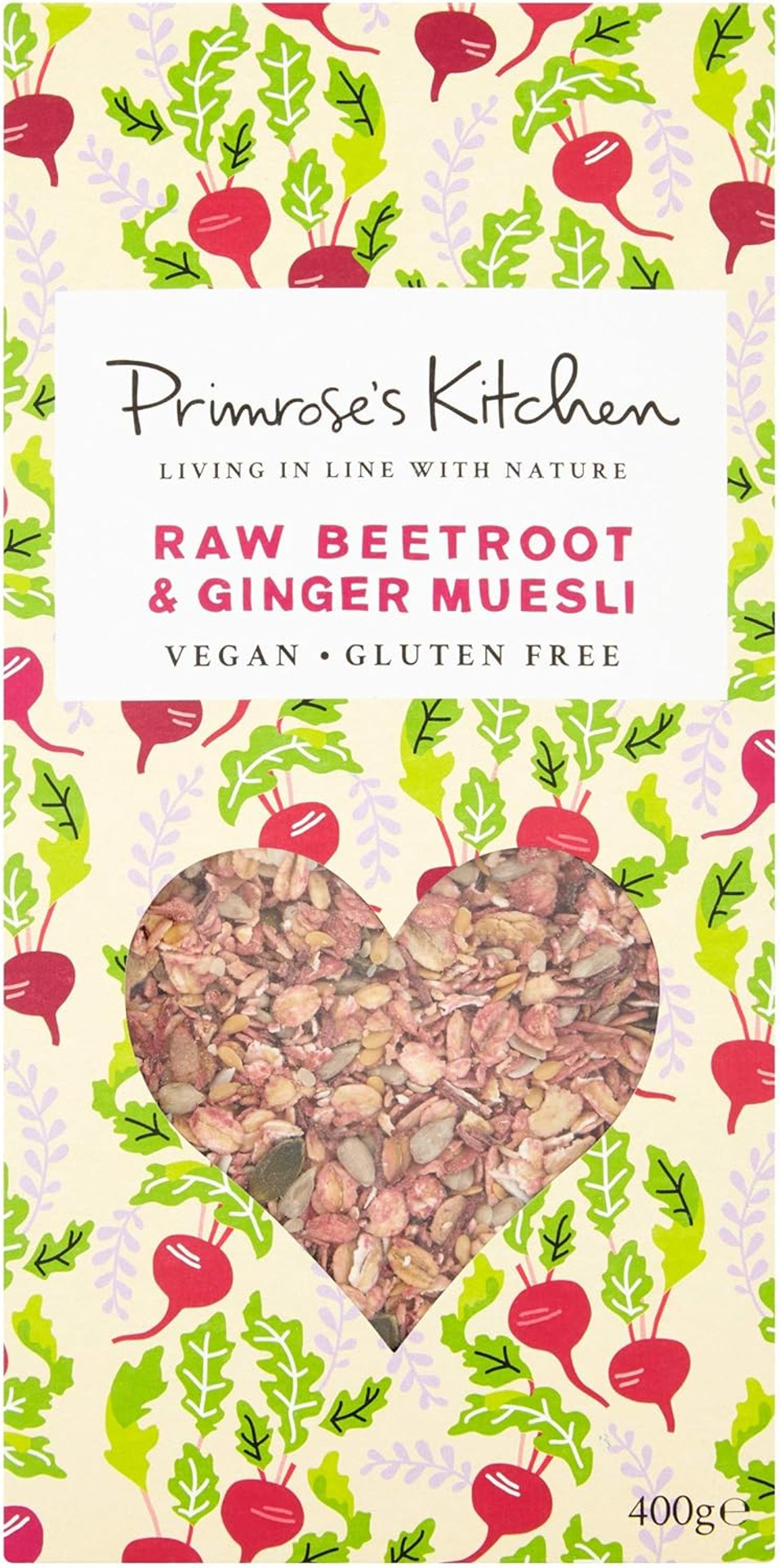 Primrose's Kitchen Primrose's Kitchen Organic Beetroot and Ginger Muesli 400 g (Pack of 6)