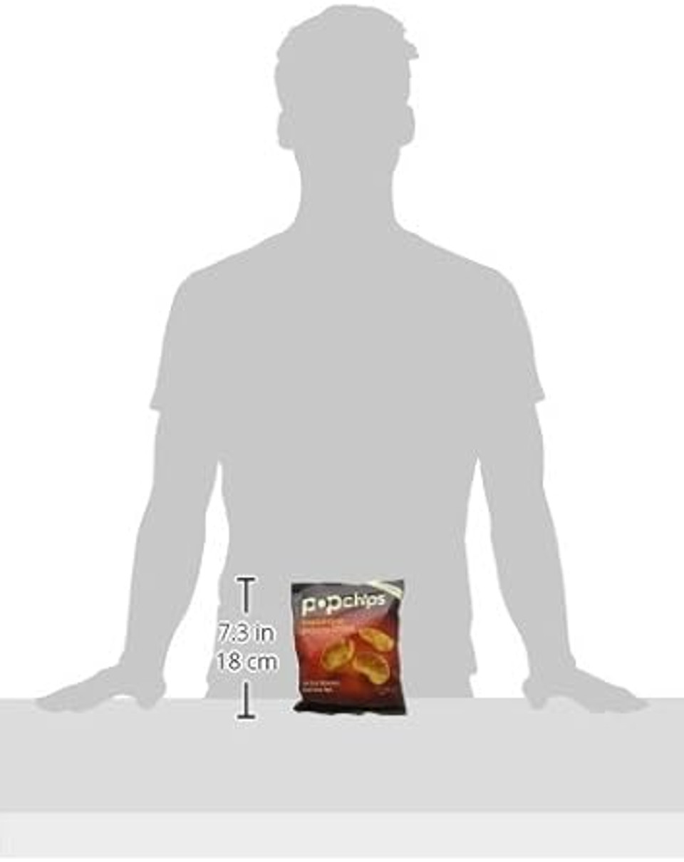 Popchips Barbeque Potato Chips, 23g (Pack of 24)