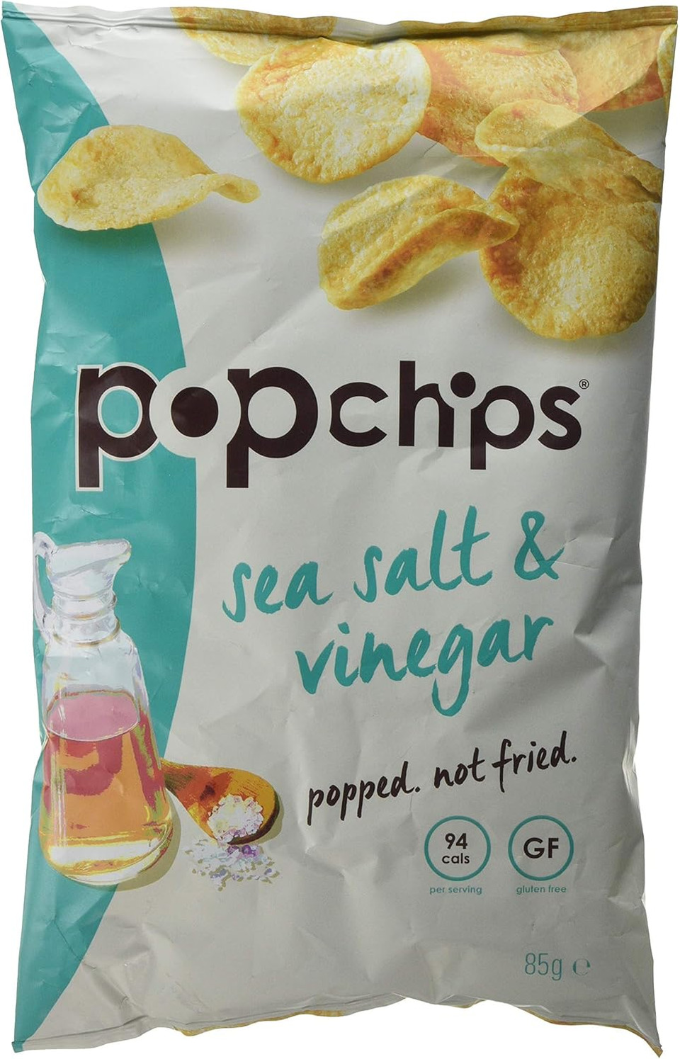 Popchips Sea Salt & Vinegar Sharing Crisps, 85g