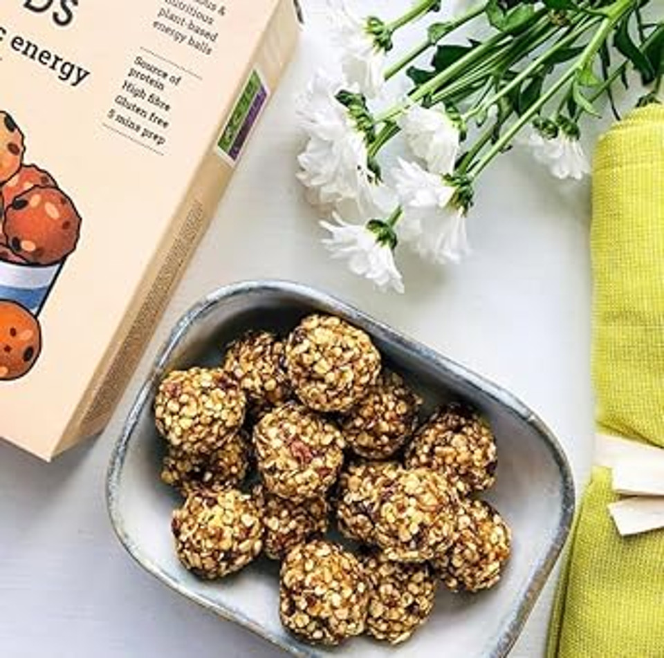 Just Wholefoods Organic Energy Ball Mix 6 x 140g | Vegan, Gluten & Dairy Free, Source of Fibre | Ingredients to make up to 72 Energy Balls |