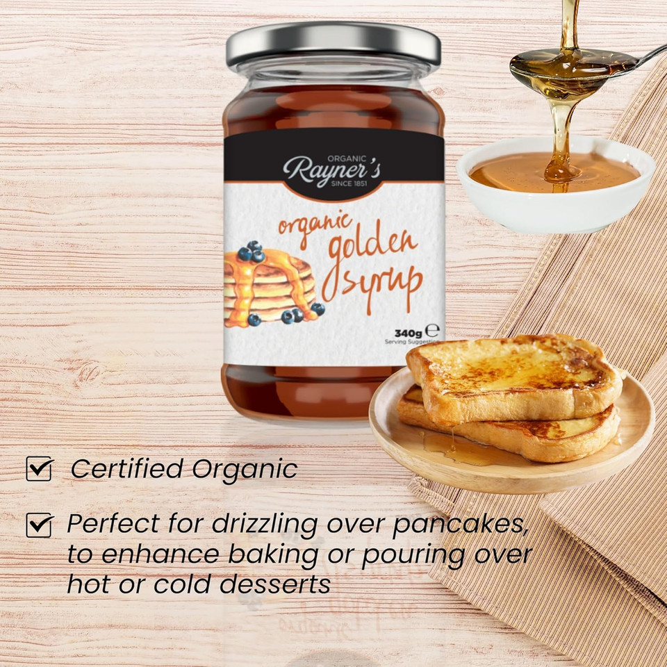 Rayner's Premium Quality Organic Golden Syrup 340g