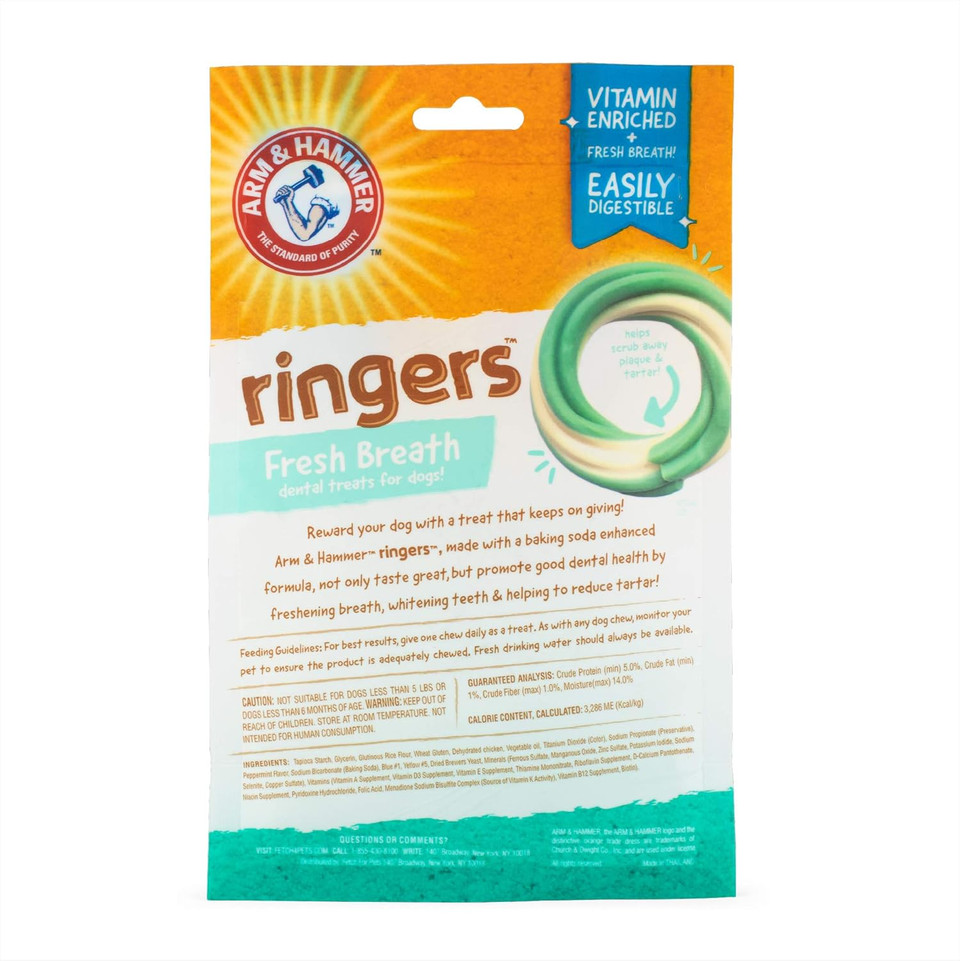 Arm & Hammer: Ringers Fresh Breath Dental Treats for Dogs