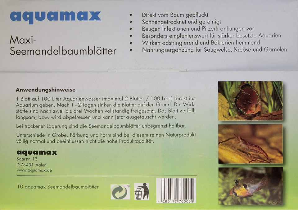 Aquamax 004 Maxi Sea Almond Leaves